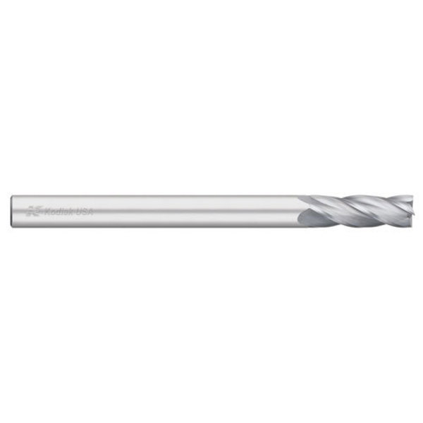 Kodiak Cutting Tools 1/2 Carbide Endmill 4 Flute Single End Extra Long Length 5437762